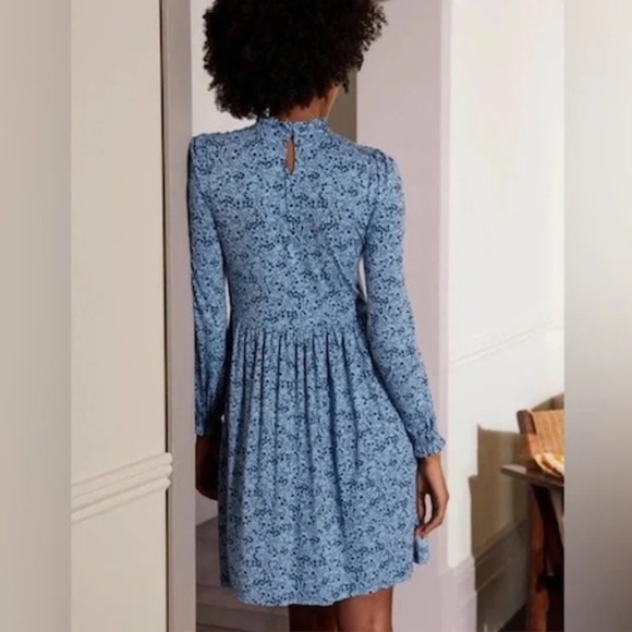 Boden Clara Jersey Dress Frost Blue Size 12 - Picture 3 of 15